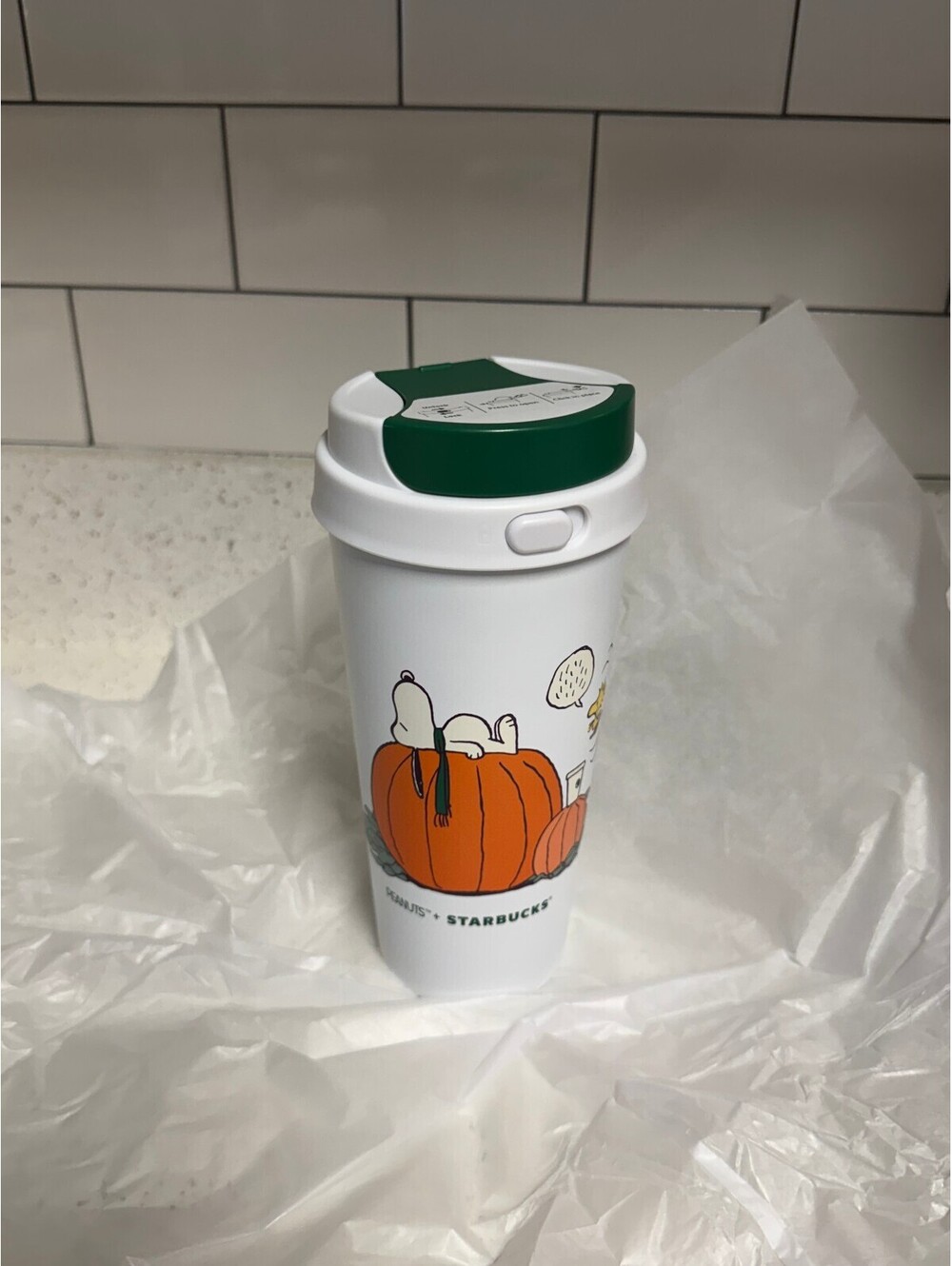 Snoopy x Starbucks Peanuts Fall Tumbler Snoopy Pumpkin AUTHENTIC SHIPS NOW!
